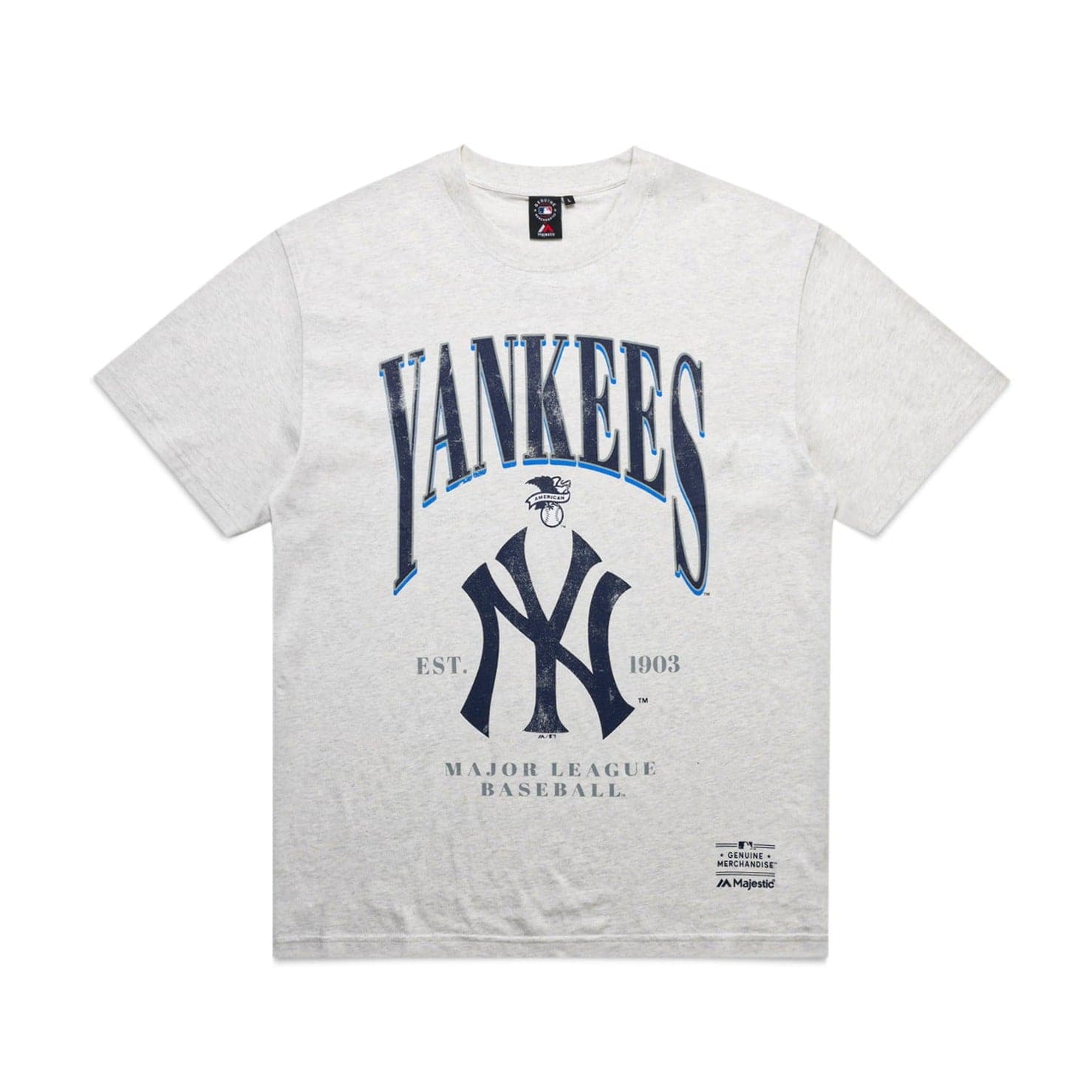 Vintage MLB Majestic White Strip 'NewYork Yankees' Jersey